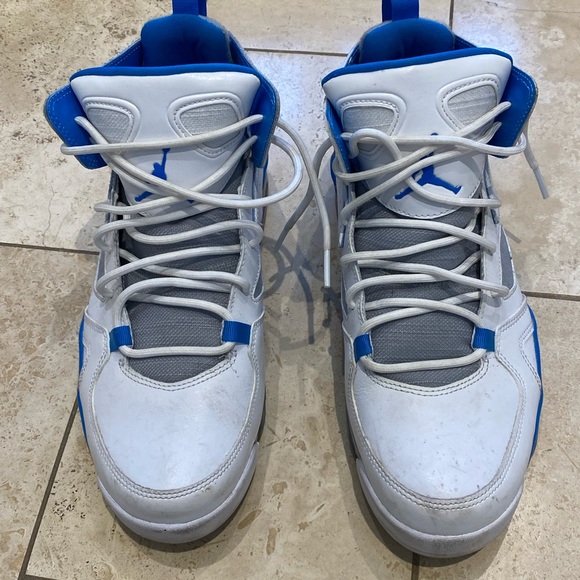 Nike Air Jordan high too white blue mens sz 8.5 - Picture 5 of 11
